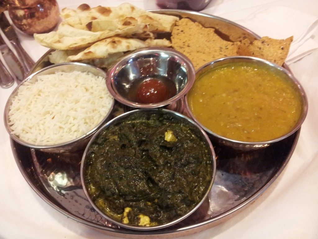 saag paneer dinner